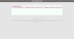 Desktop Screenshot of exclaim.com
